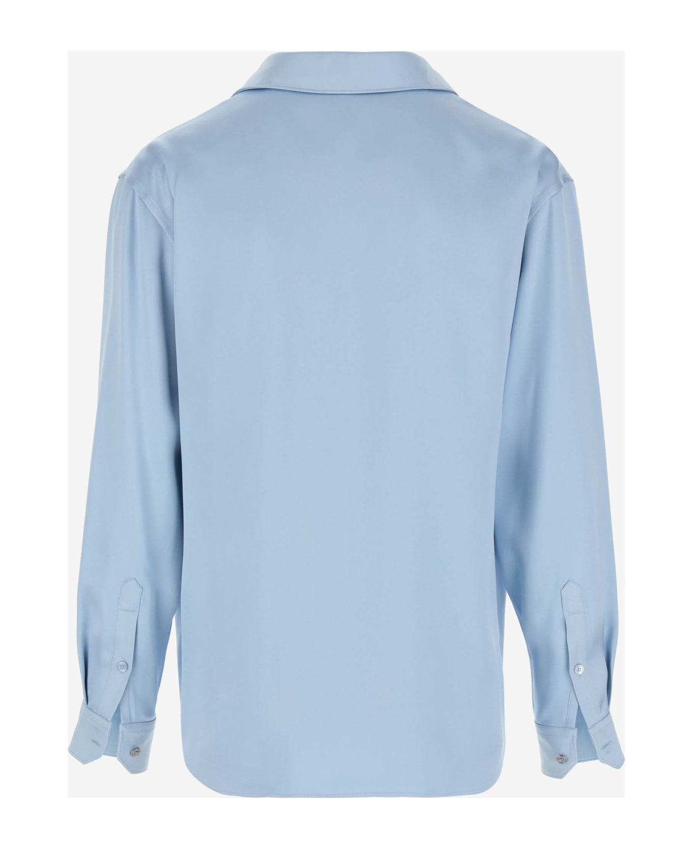 Versace Viscose Blend Shirt - Clear Blue ニットウェア