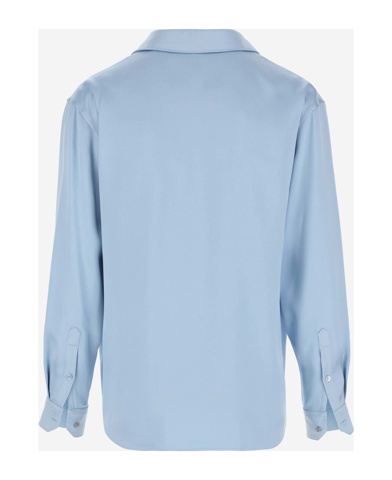 Versace Viscose Blend Shirt - Clear Blue