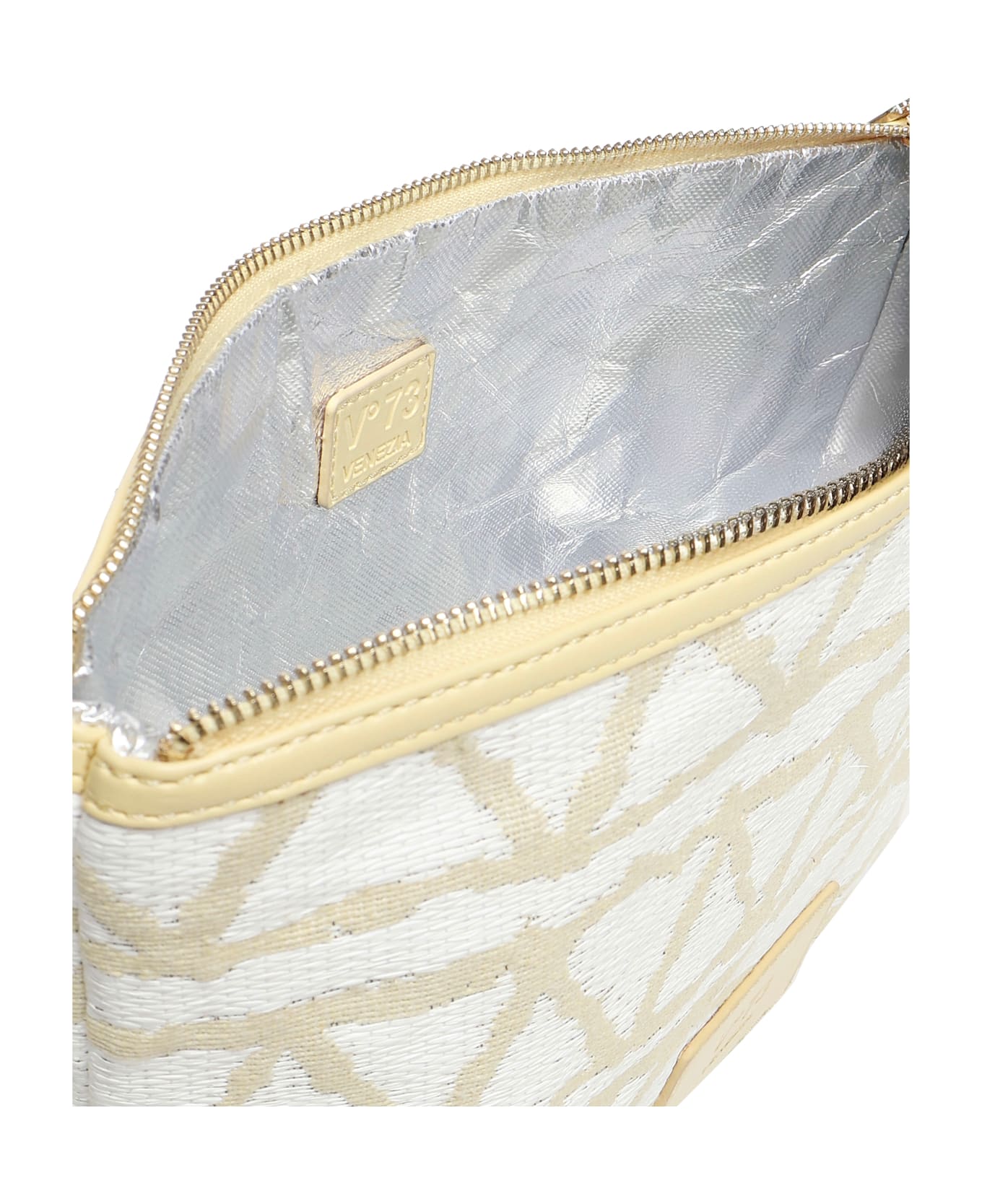 V73 Beauty Beth Pouch - BEIGE, white