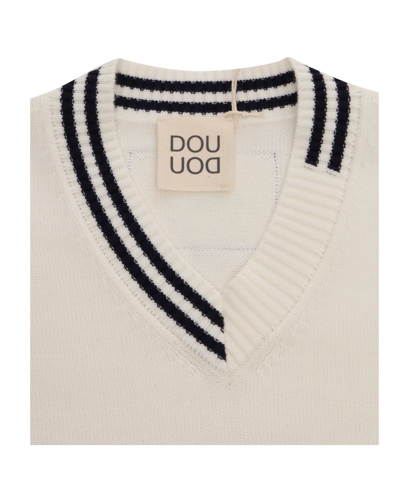 Douuod Knitted Vest - WHITE
