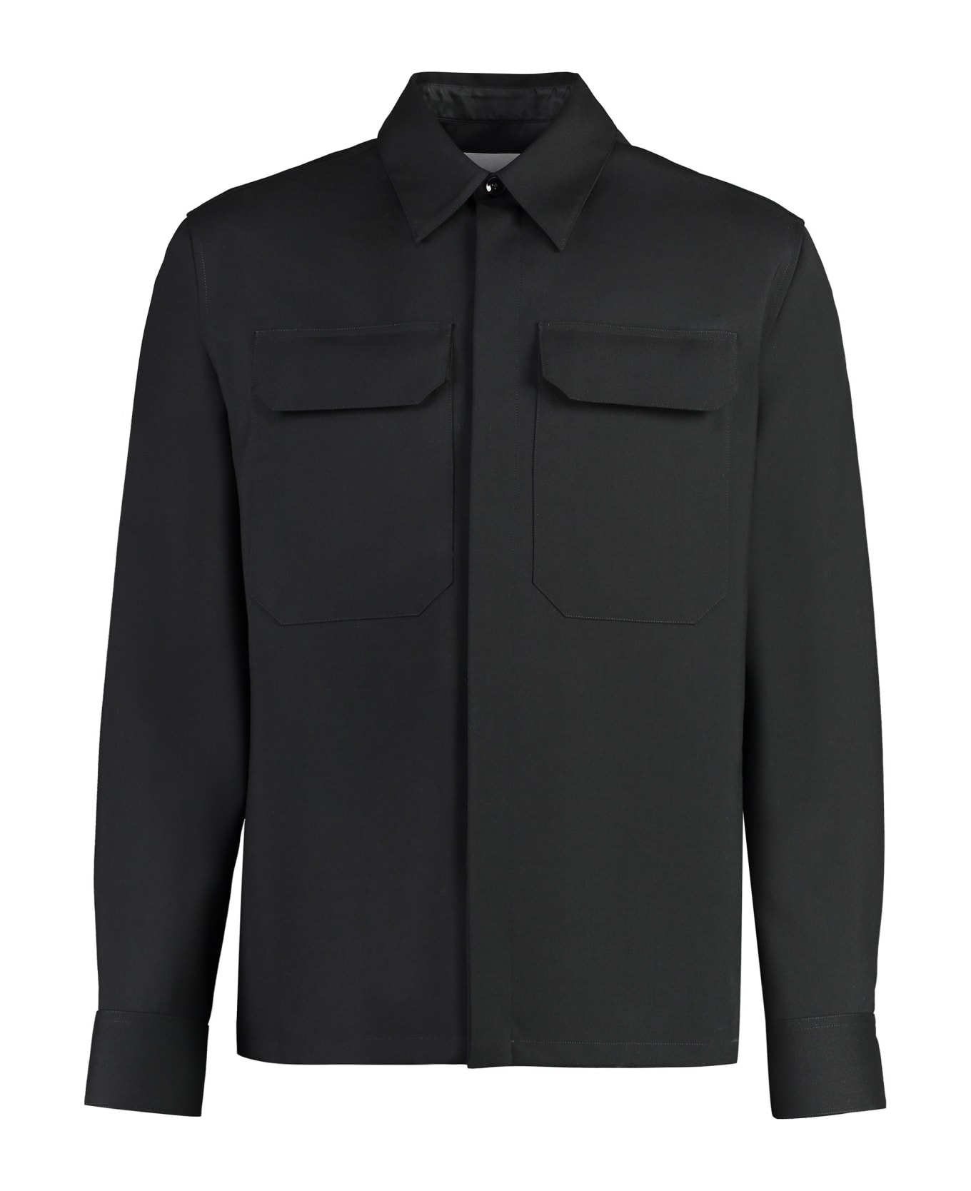 Jil Sander Wool Shirt - black