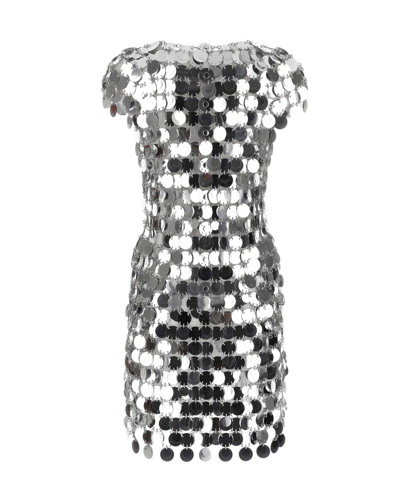 Paco Rabanne Black Maxi Sequins Mini Dress - P040