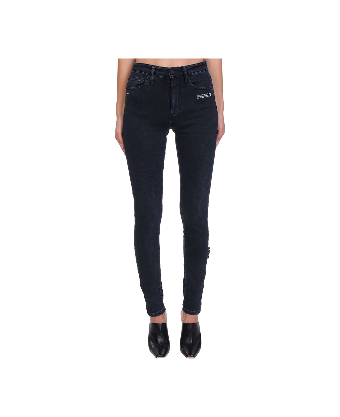 Off-White Jeans In Black Denim - black