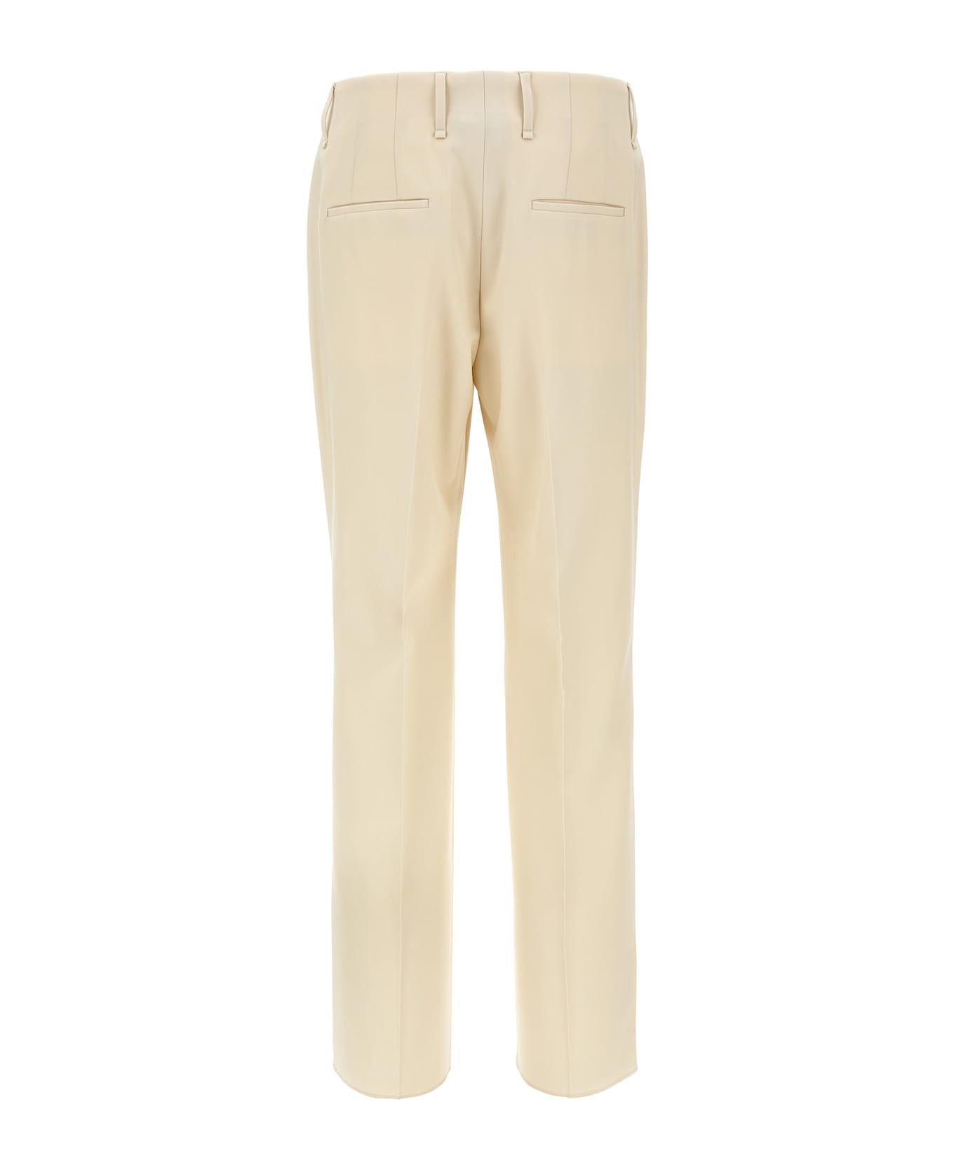 Fendi Ivory Gabardine Pant - White