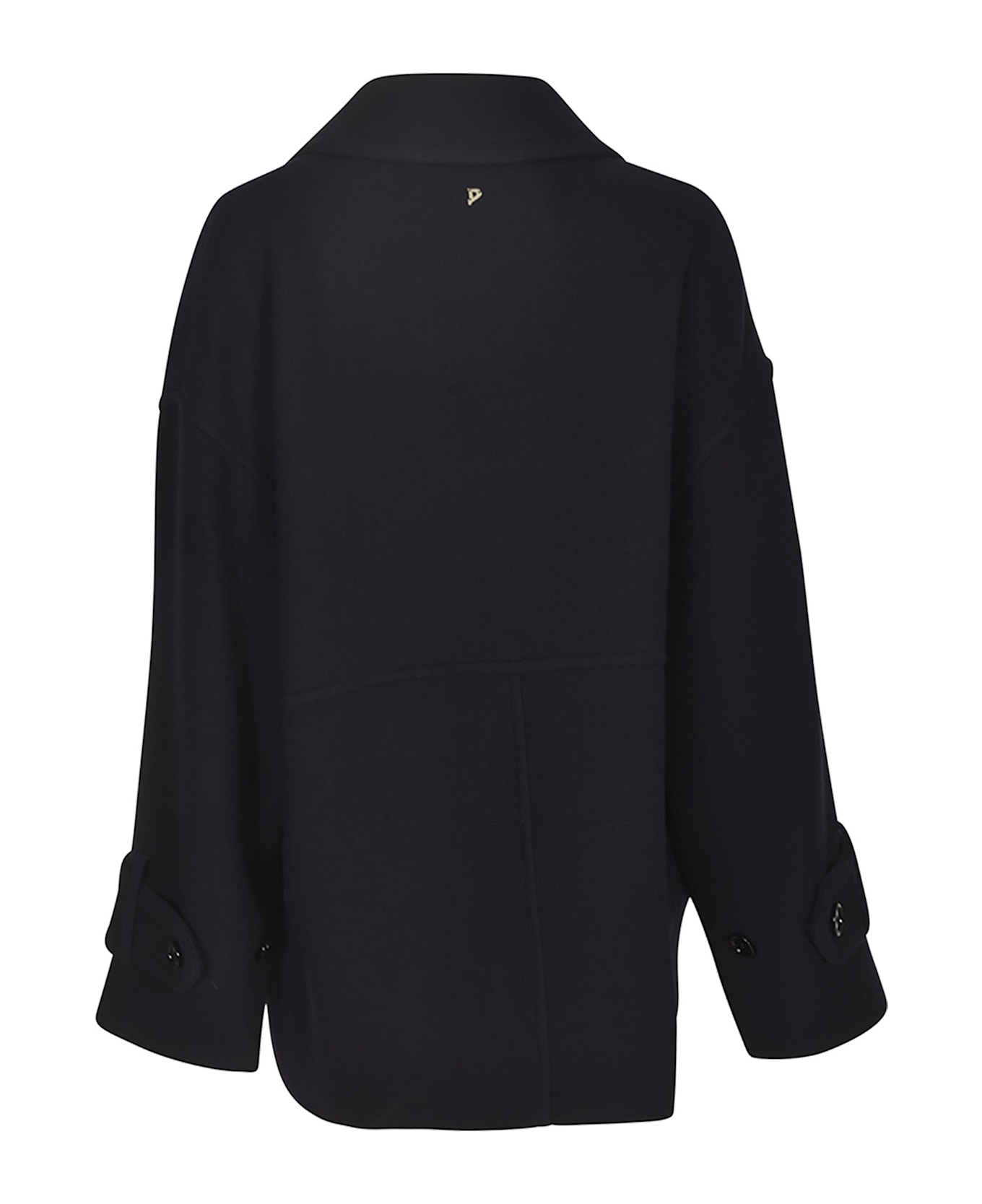 Dondup Double-breasted Oversized Coat - Blue