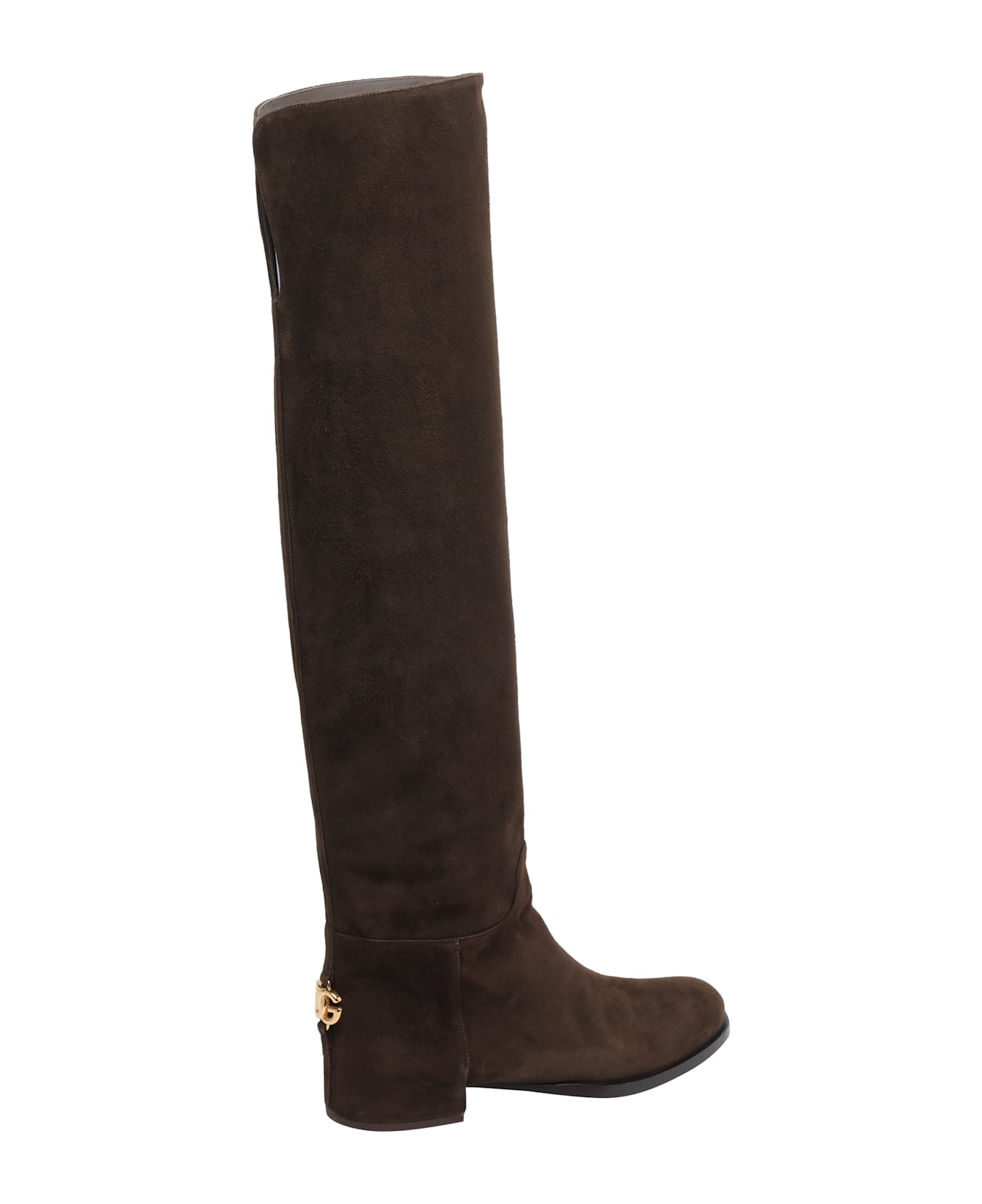 Dolce 
Gabbana Suede Boots - Brown