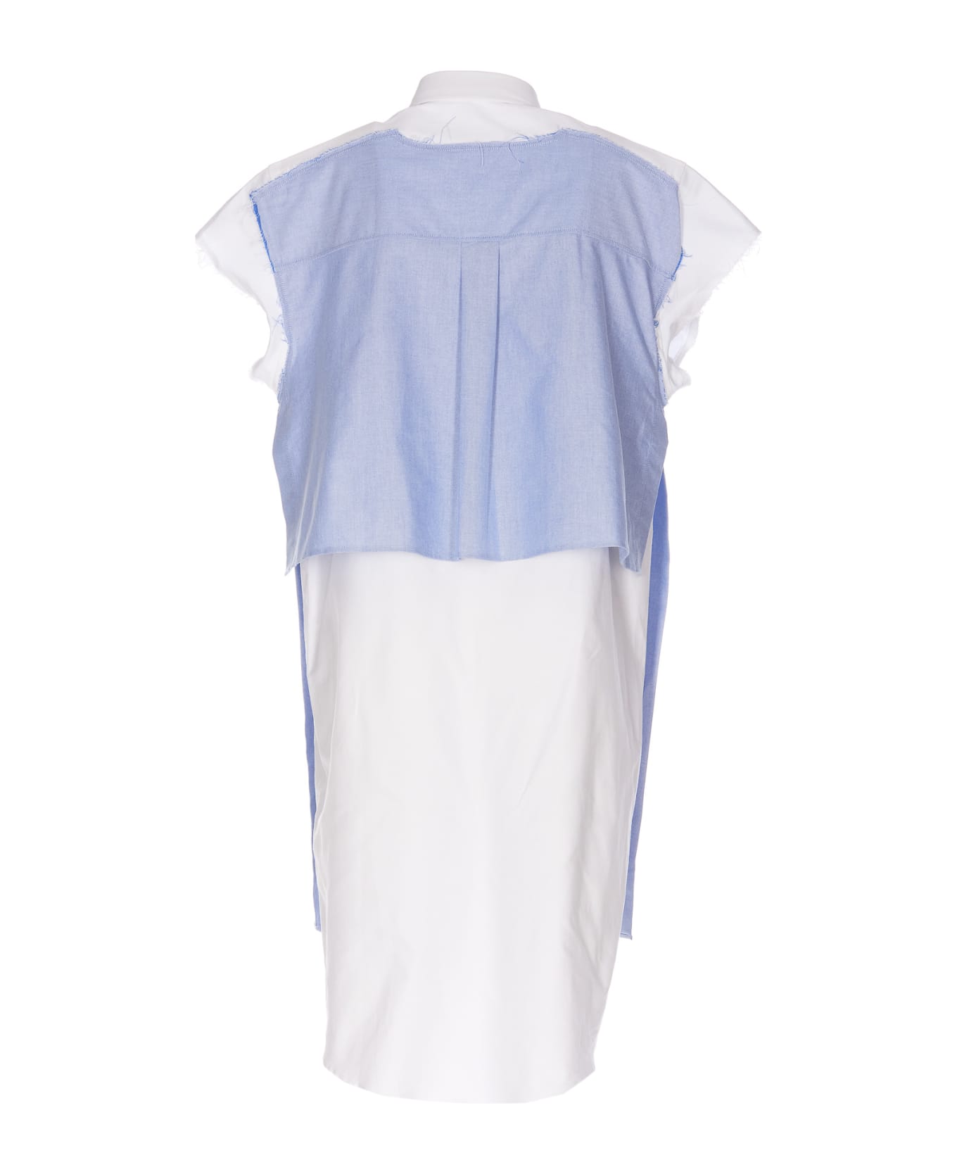 J.W. Anderson Double Layer Sleeveless Mini Shirt Dress - Blue