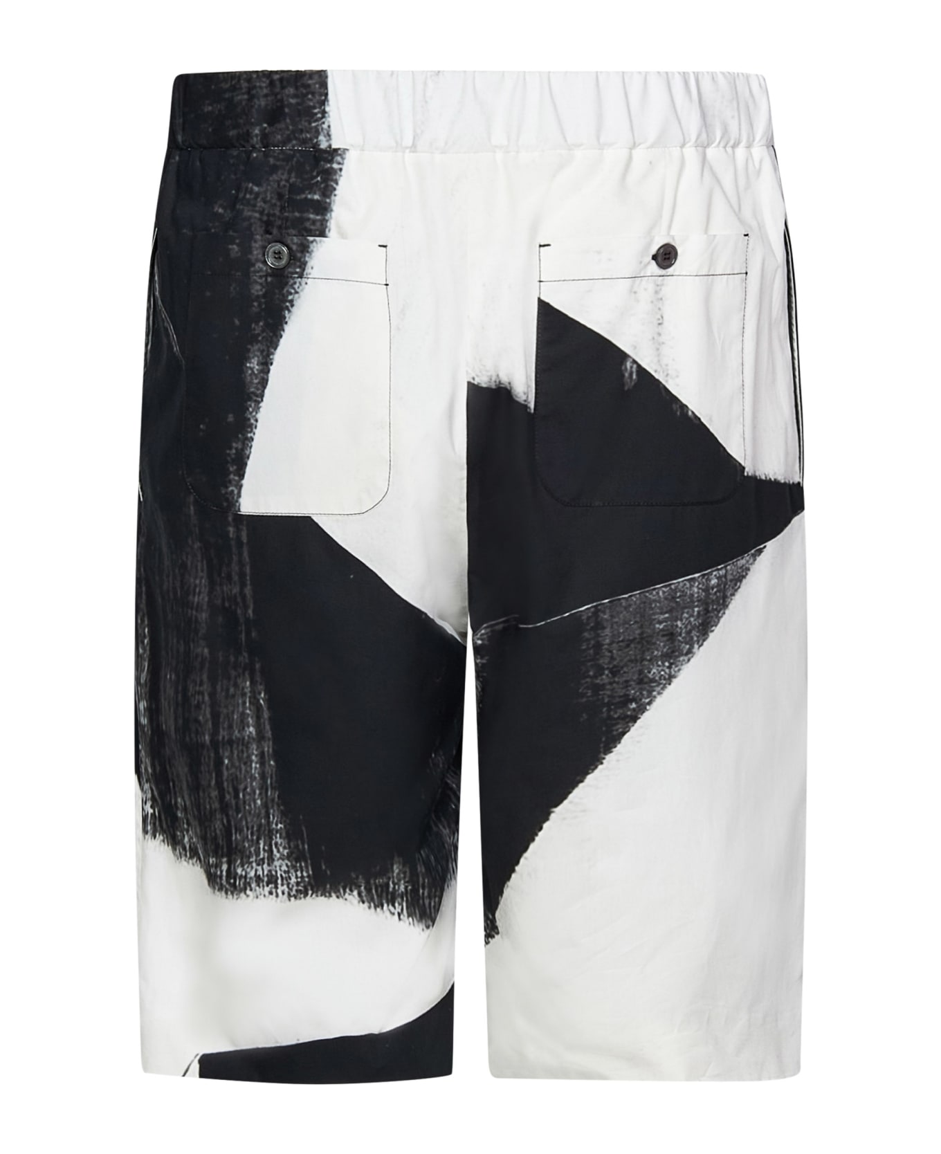 Alexander McQueen Brushstroke Shorts - Black ショートパンツ