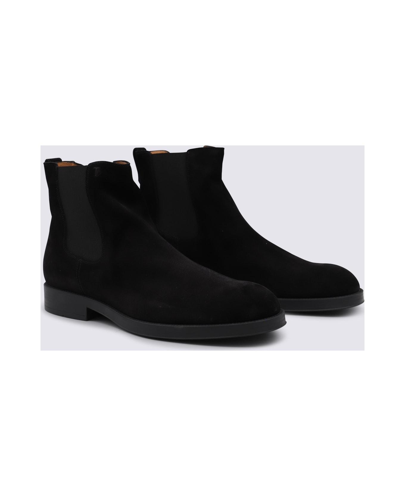 Tod's Black Leather Boots - Black
