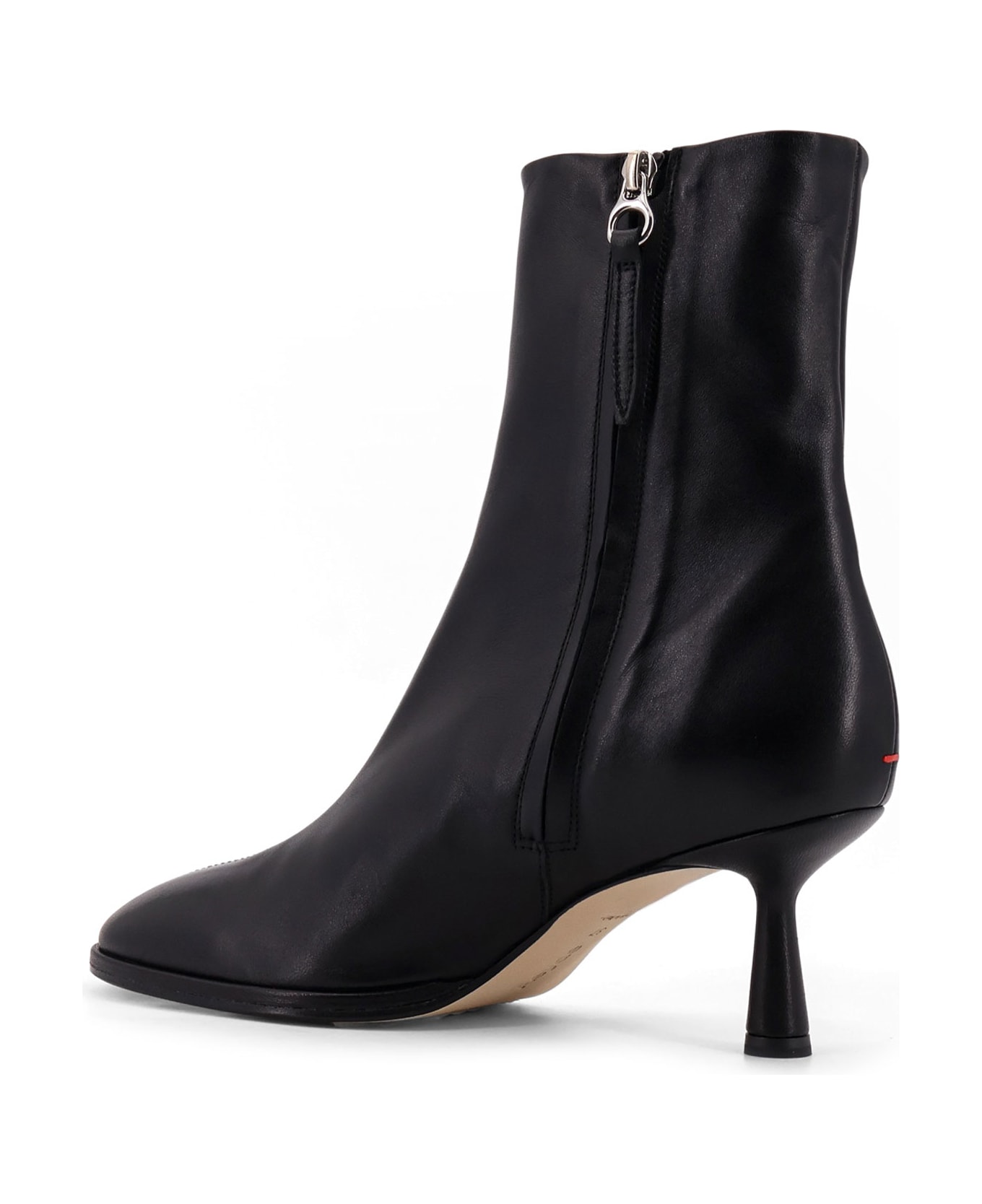 aeyde Dorothy Leather Ankle Boots - Black