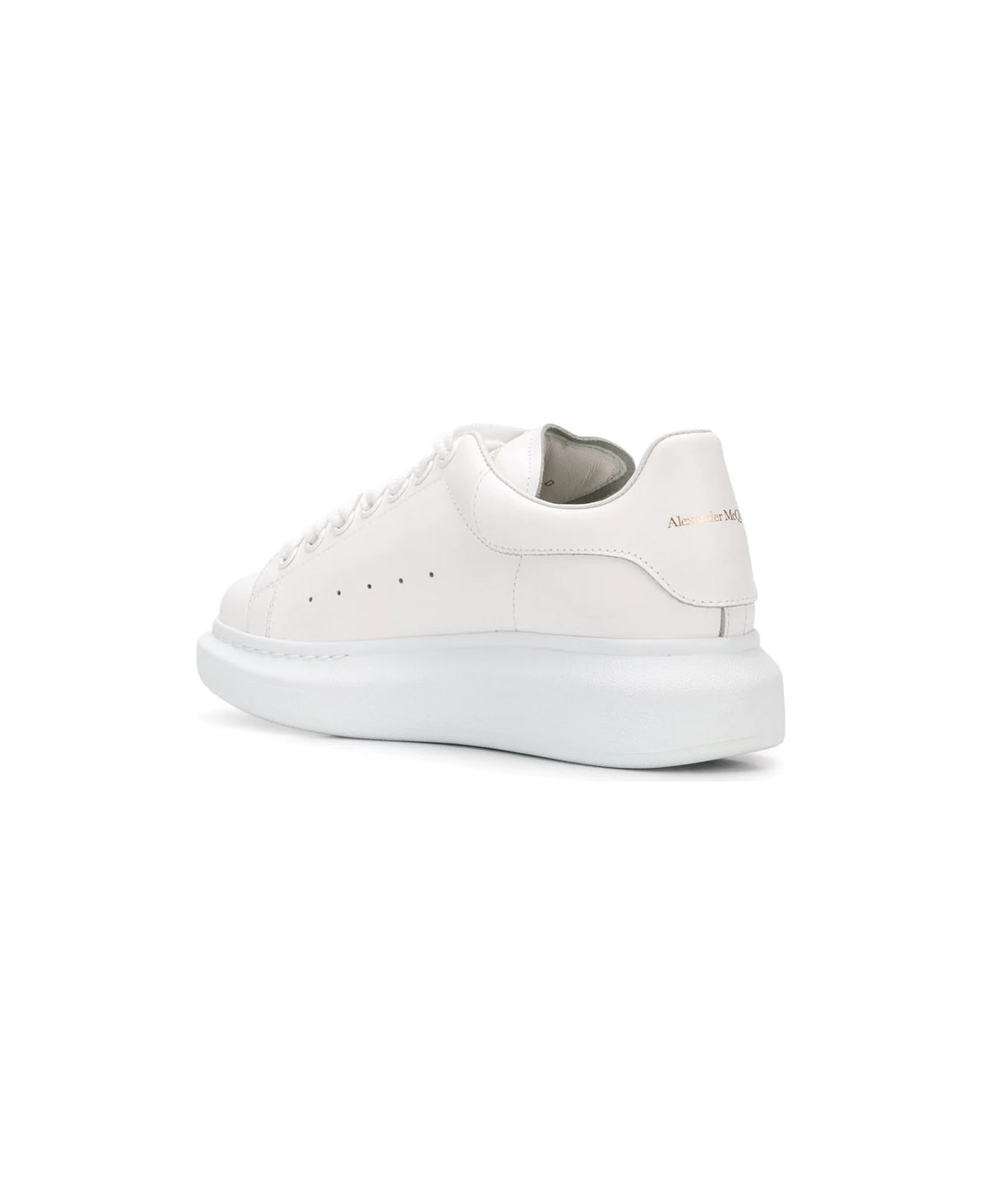 Alexander McQueen Total White Oversized Sneakers - White