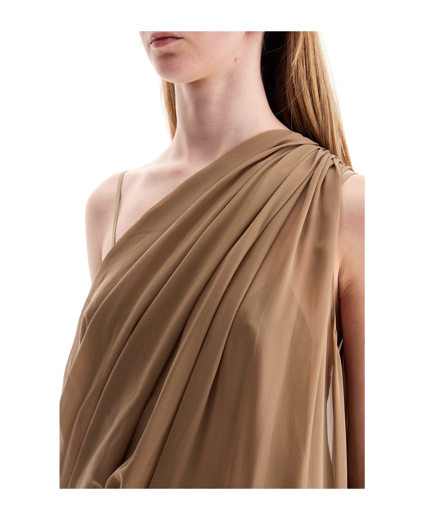 Khaite 
taj Chiffon Silk Dress
 - Toffeee