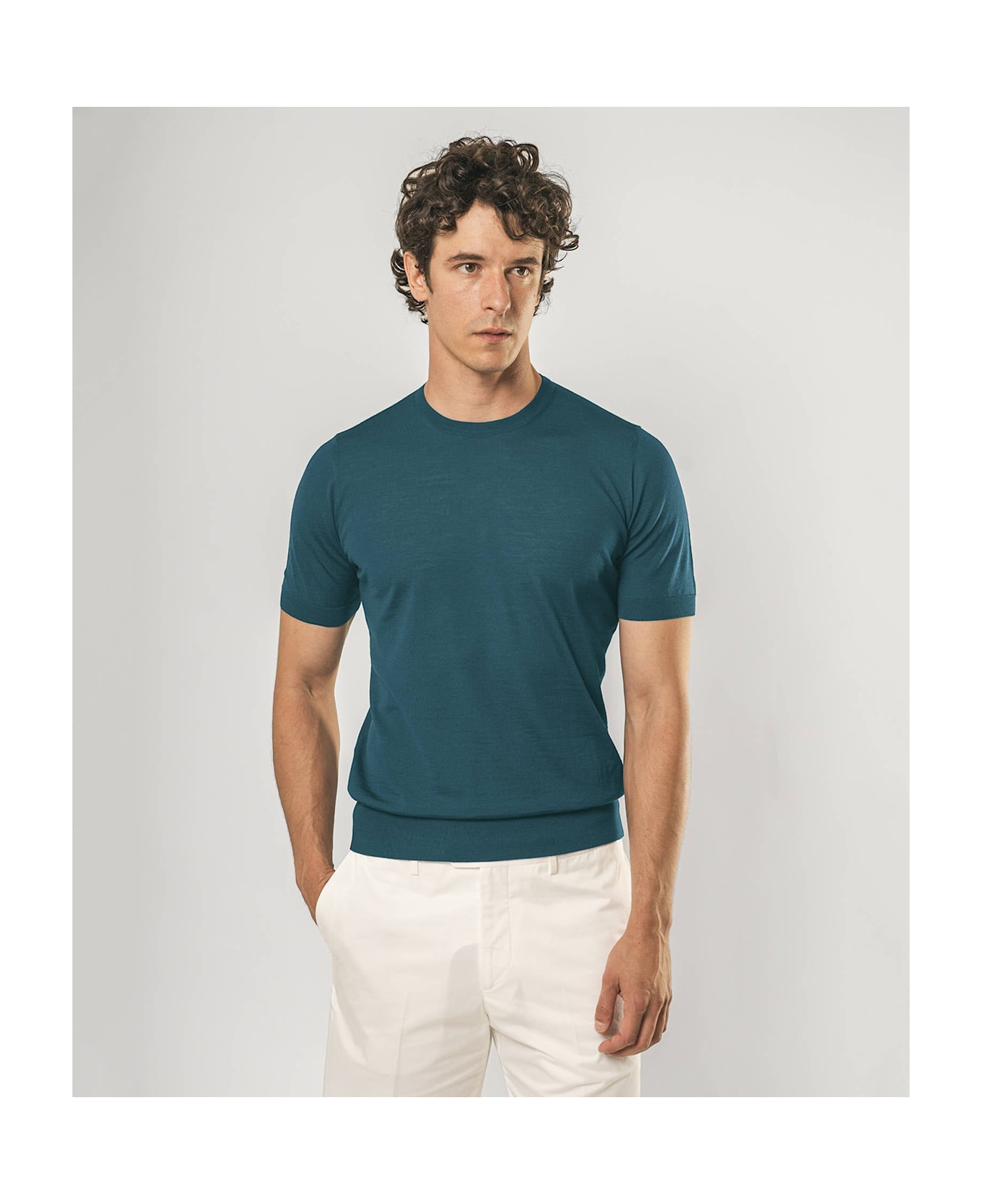 Larusmiani Crewneck Roquebrune T-Shirt - Green