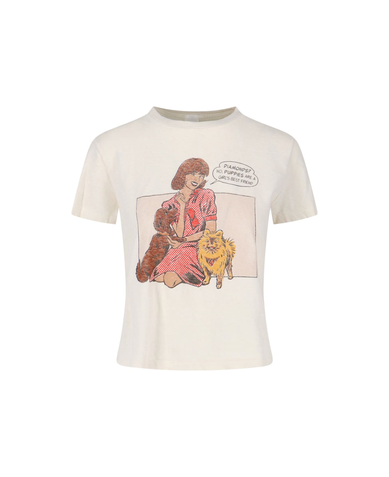 RE/DONE 
puppies
 T-shirt - White