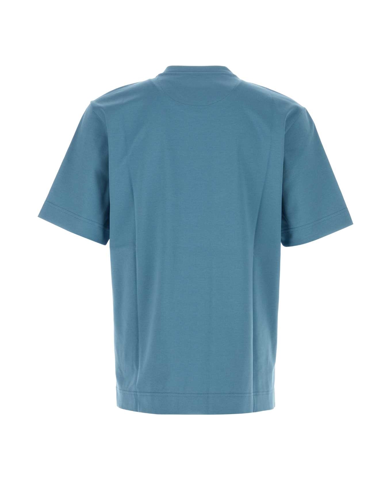 Tシャツ・カットソー Fendi Air Force Blue Cotton T-Shirt Fendi Air Force Blue Cotton T-shirt | italist