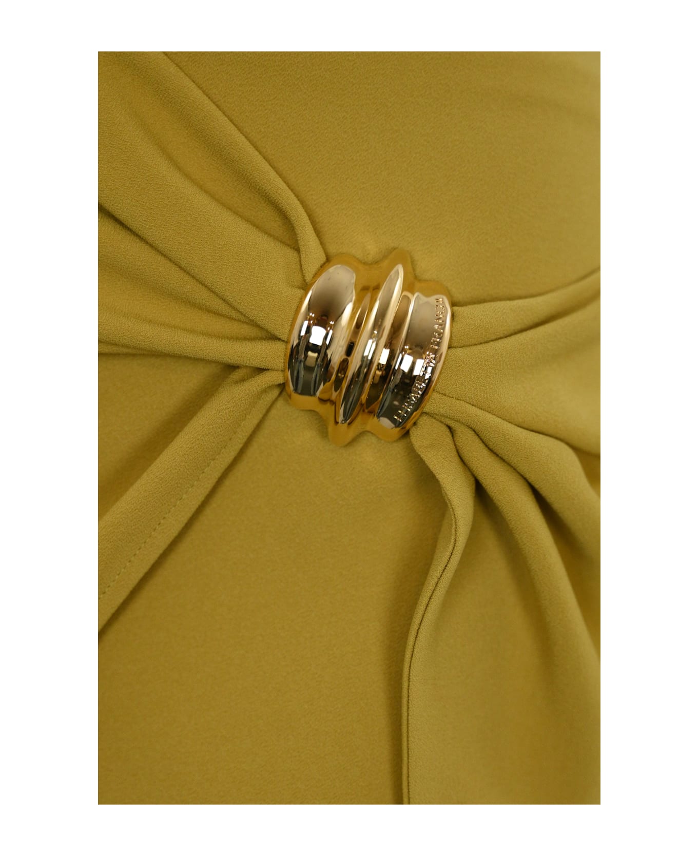 Elisabetta Franchi Crepe Mini Skirt - YELLOW