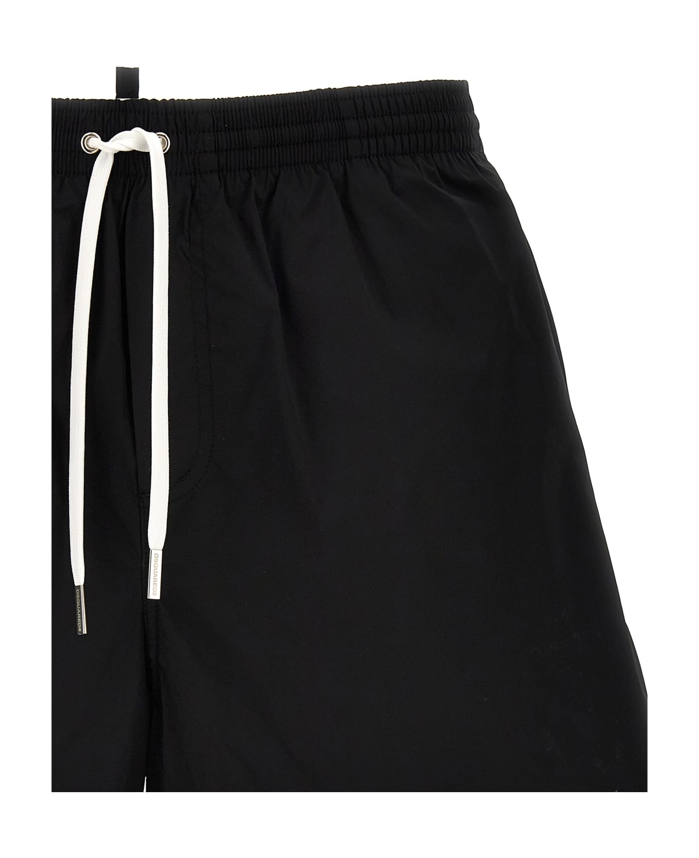 Dsquared2 Midi Boxer Shorts - BLACK 水着