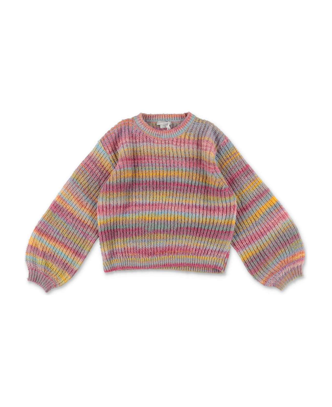 Stella McCartney Kids Stella Mccartney Pullover Multicolor In Techno Tessuto Bambina - Multicolor