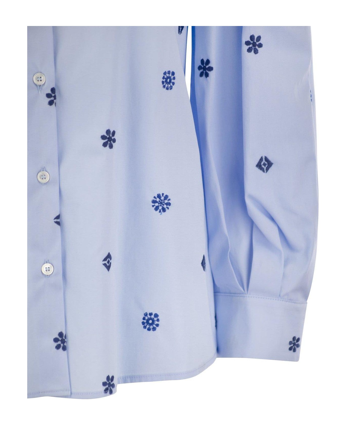 Weekend Max Mara All-over Patterned Long-sleeved Shirt Weekend Max Mara - LIGHT BLUE