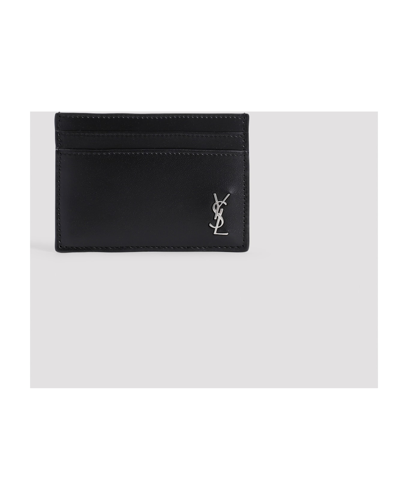 Saint Laurent Tiny Cassandre Wallet - black 財布