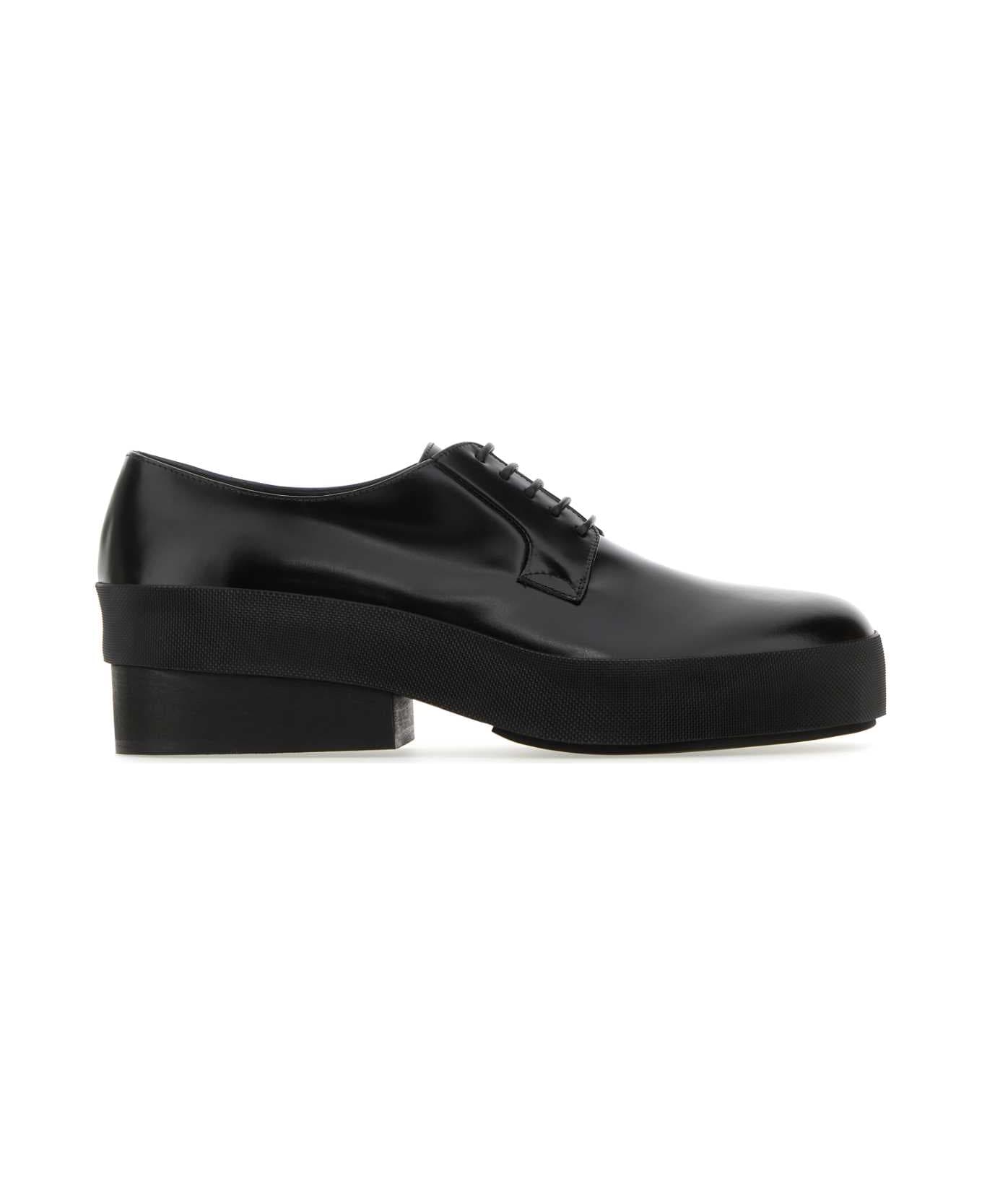 Raf Simons Black Leather Lace-up Shoes - 0099
