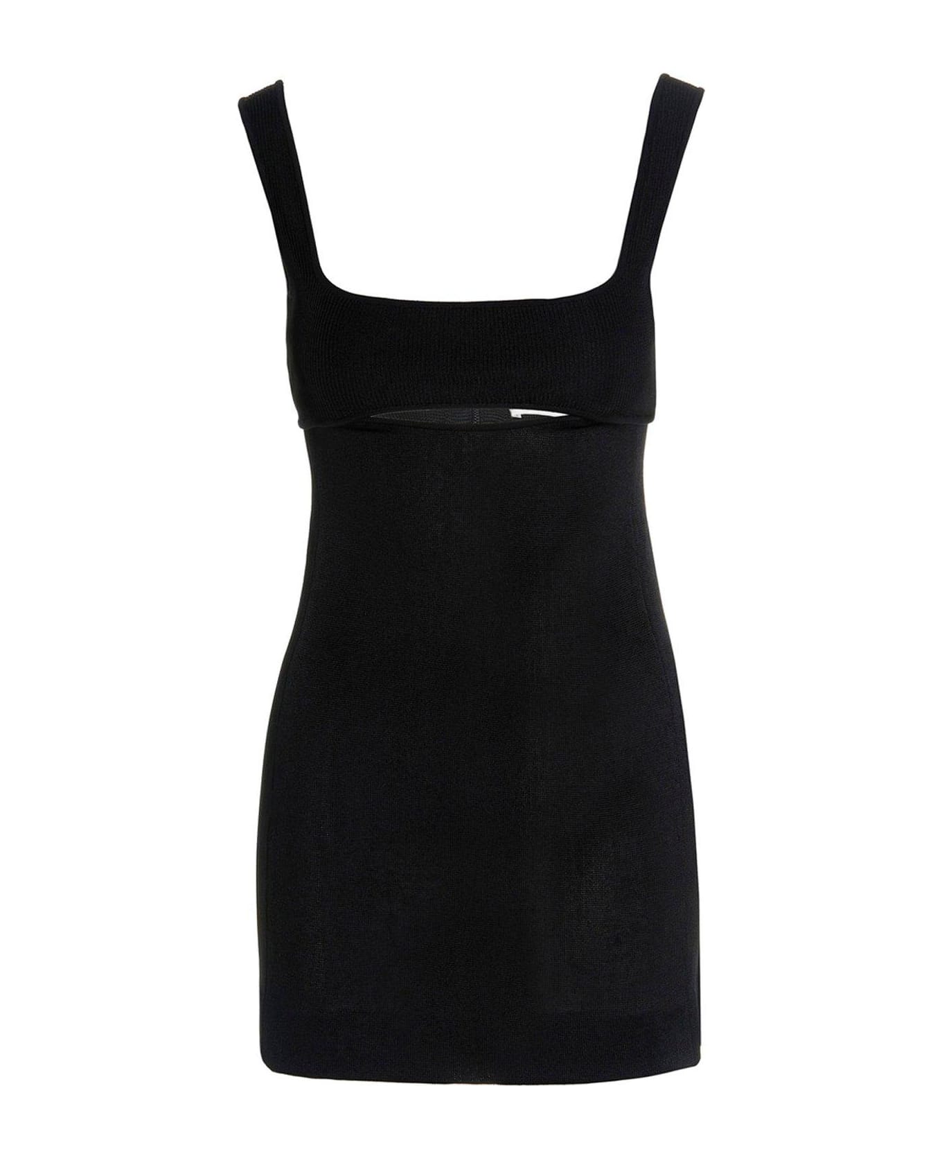 Saint Laurent Cut-out Mini Dress - BLACK