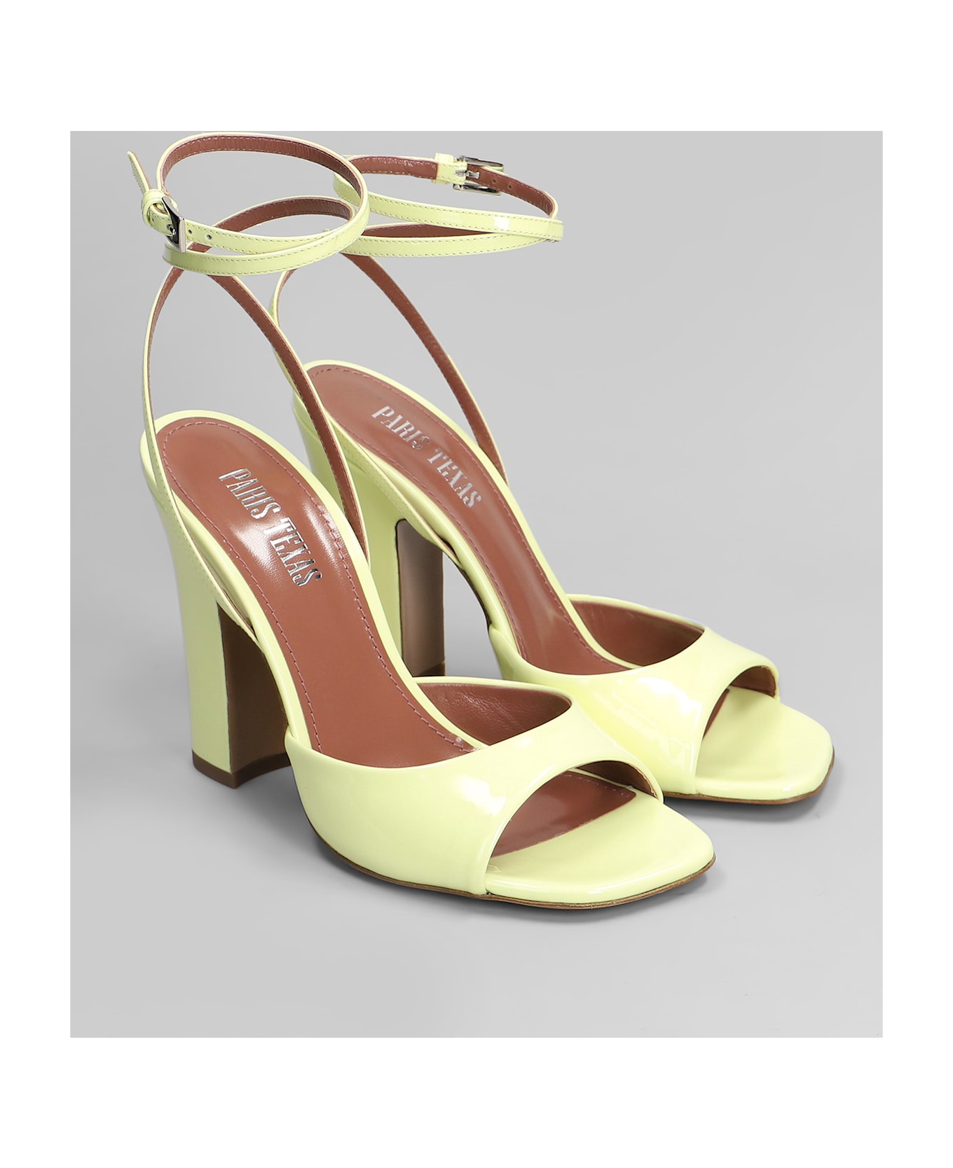 Paris Texas Lara Sandal 100 Sandals In Yellow Patent Leather - yellow