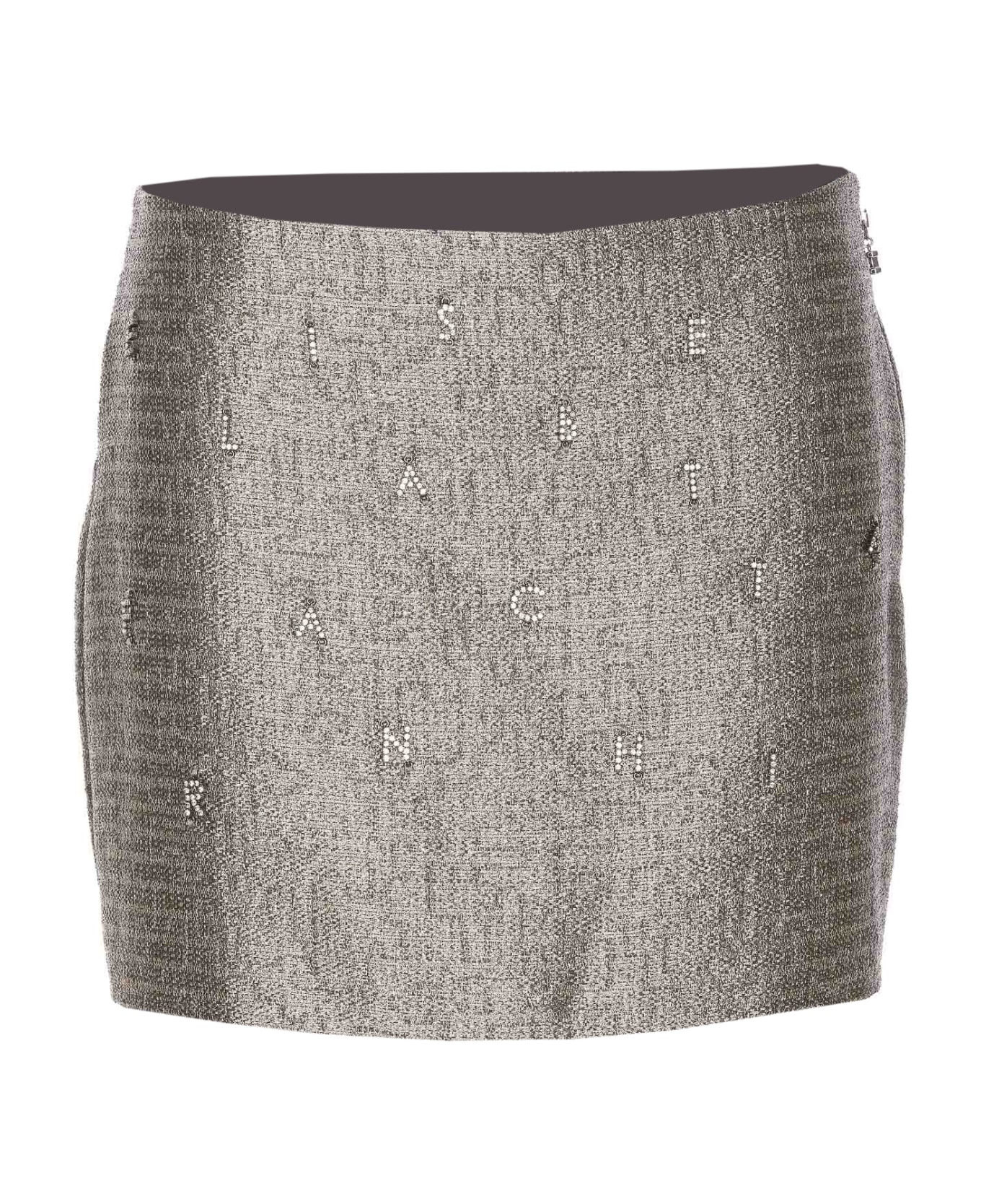 Elisabetta Franchi Mini Skirt - Silver