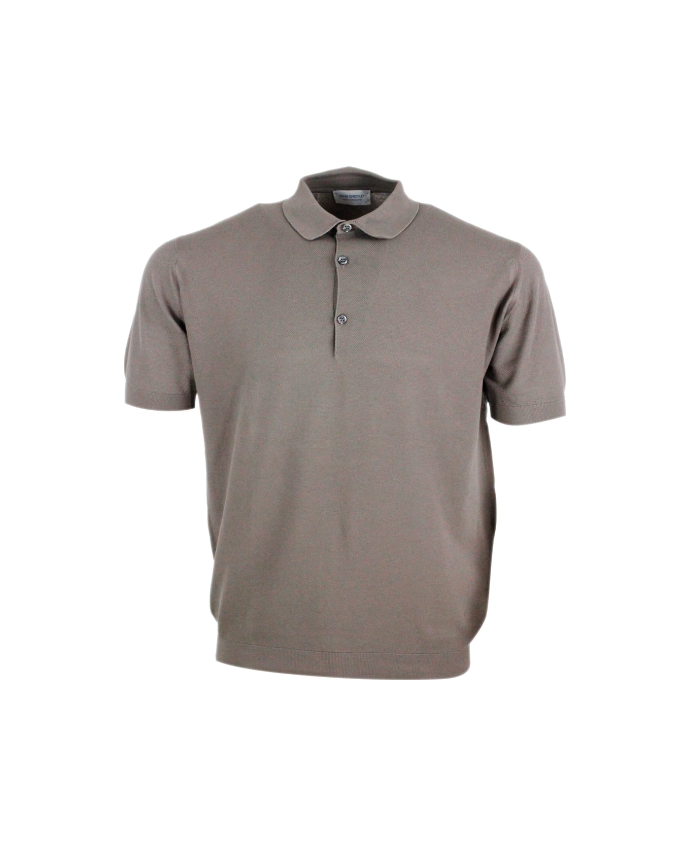 John Smedley Polo Shirt - Beige musk