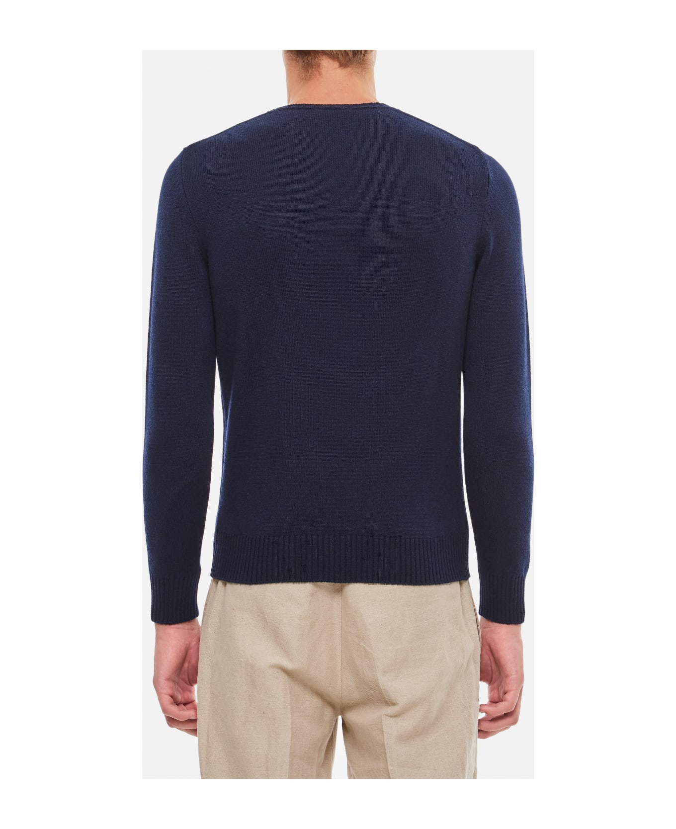 Drumohr Crewneck Cashemere Sweater - Blue