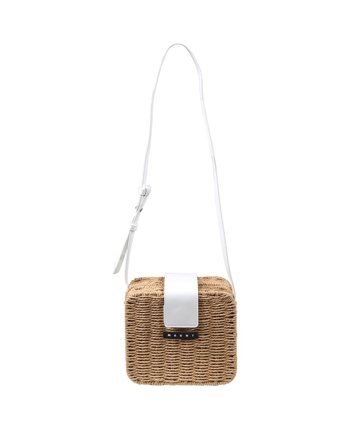 Marni Beige Bag For Girl With Logo - Beige