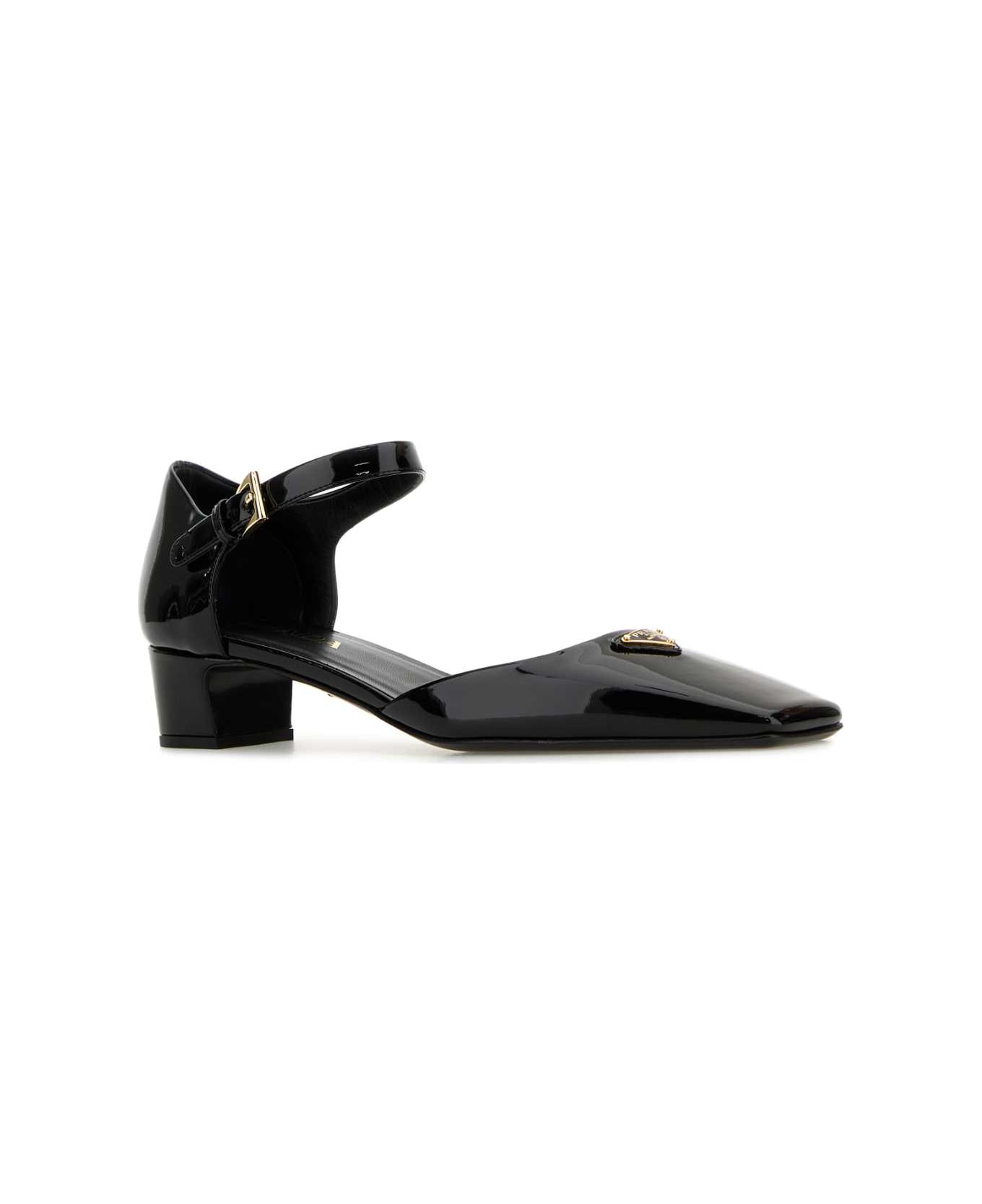 Prada Black Leather Pumps - NERO