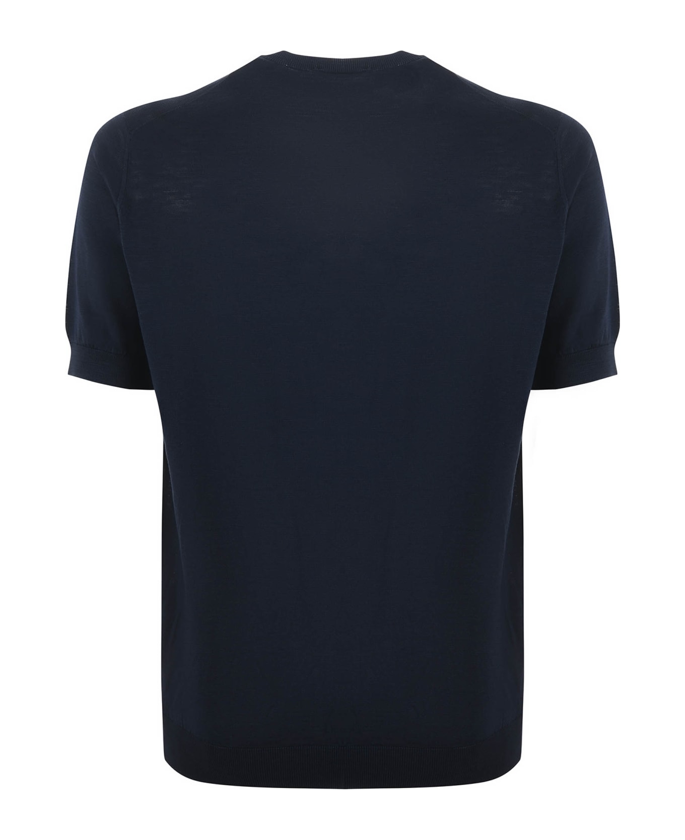 Filippo De Laurentiis T-shirt In Cotton Thread. - Blu scuro