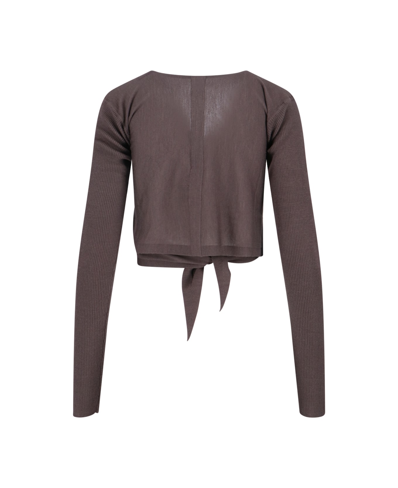 Rick Owens Cropped Sweater - Brown