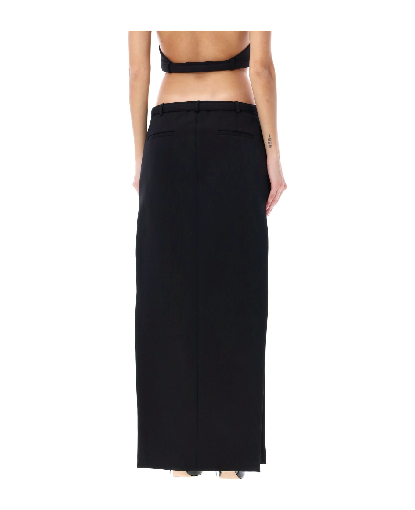SSHEENA Gola Long Skirt - BLACK