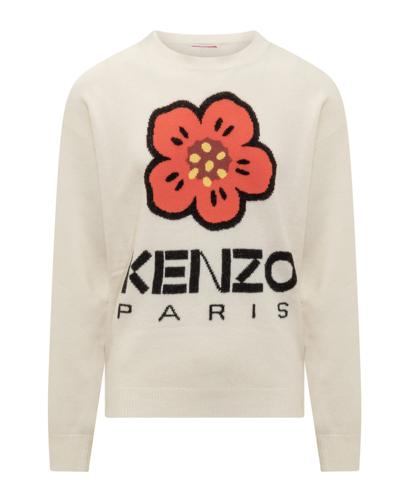 Kenzo Boke Flower Sweater - Off White フリース