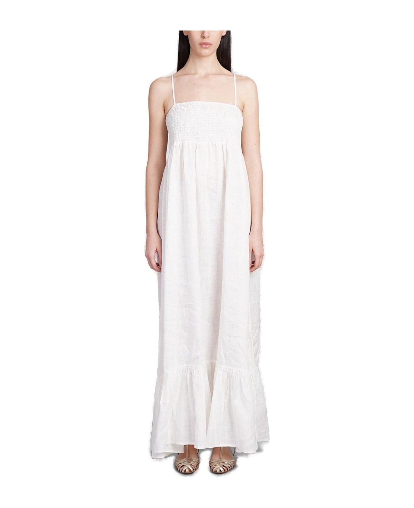 MC2 Saint Barth Jemma Sleeveless Maxi Dress - White