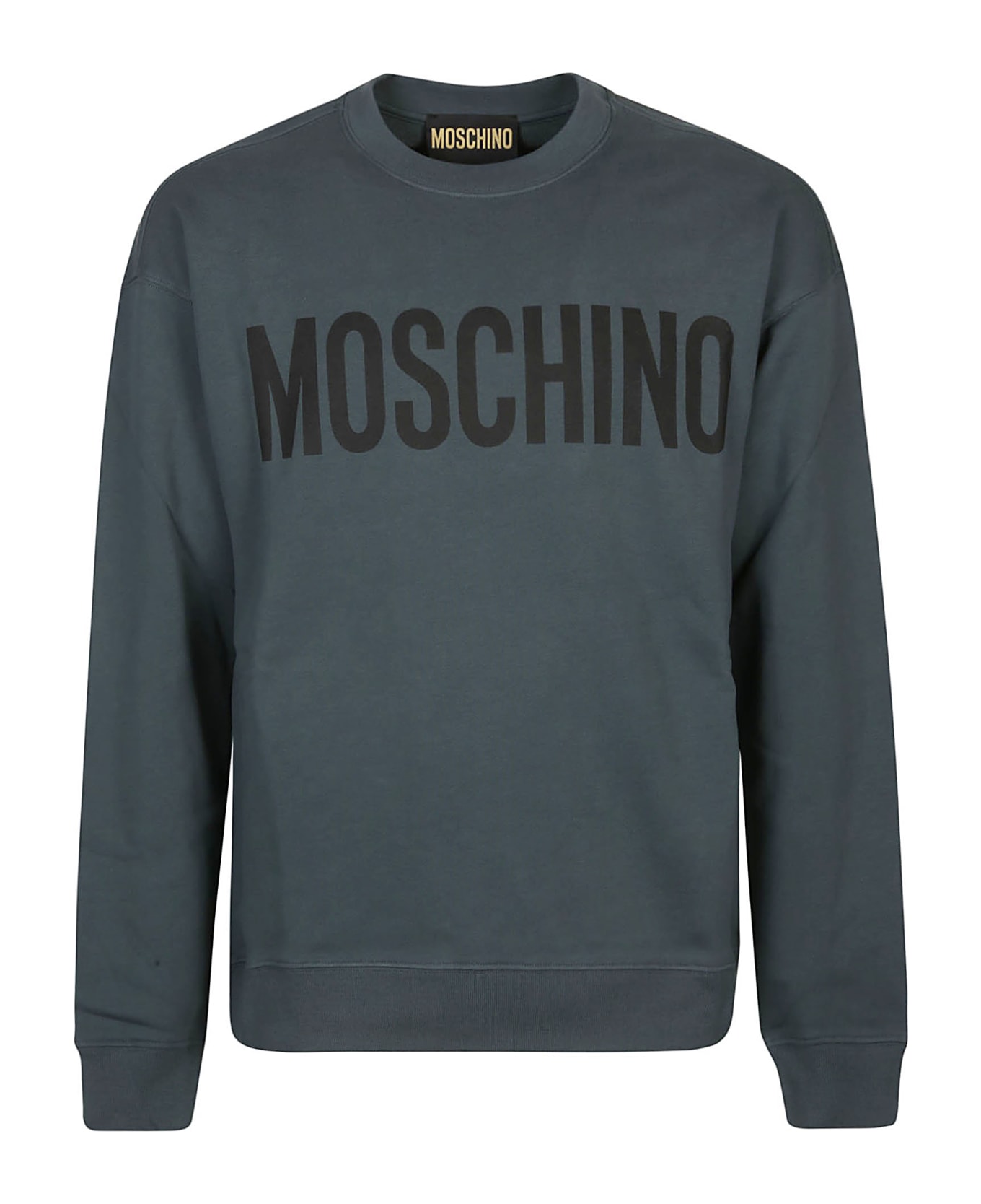 Moschino Printed Logo Sweatshirt - Verde Fantasia フリース