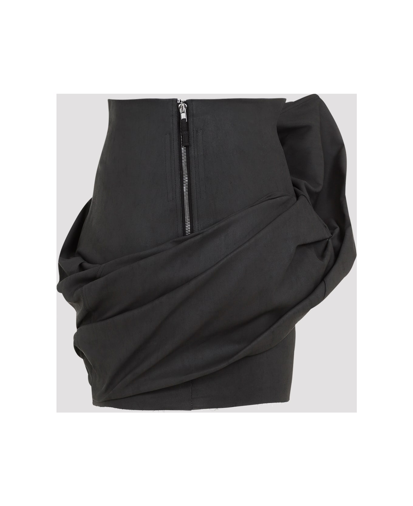 Rick Owens Draped Mini Skirt - Black