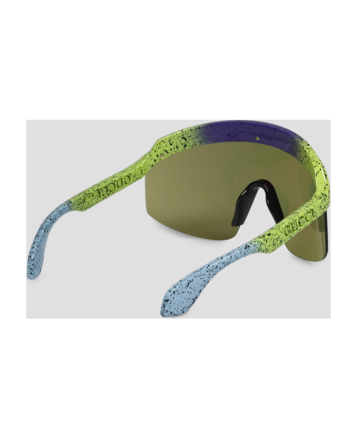 Gucci Eyewear Mask Frame Sunglasses - Green