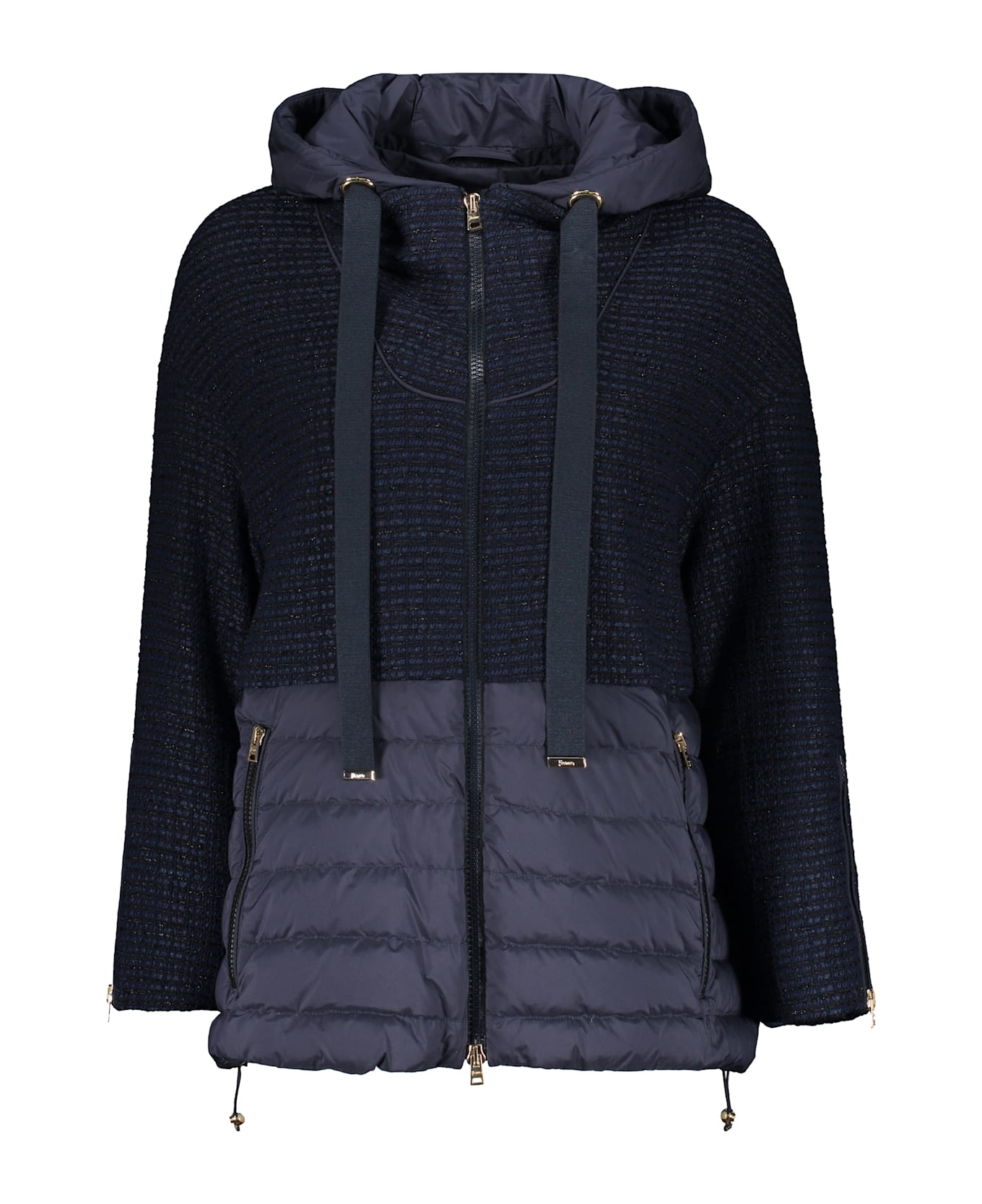 Herno Hooded Down Jacket - blue