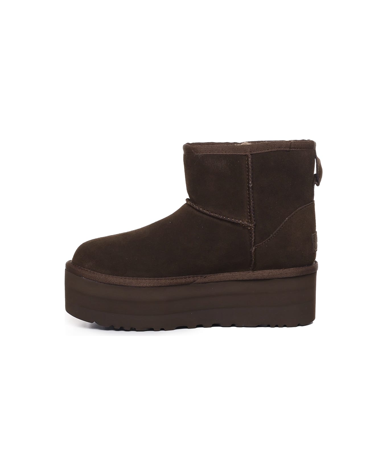 UGG Classic Mini Platform Boots - DARK BROWN