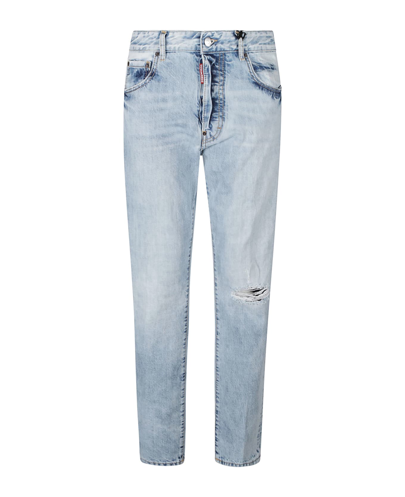 Dsquared2 Straight Distressed Jeans - Blue