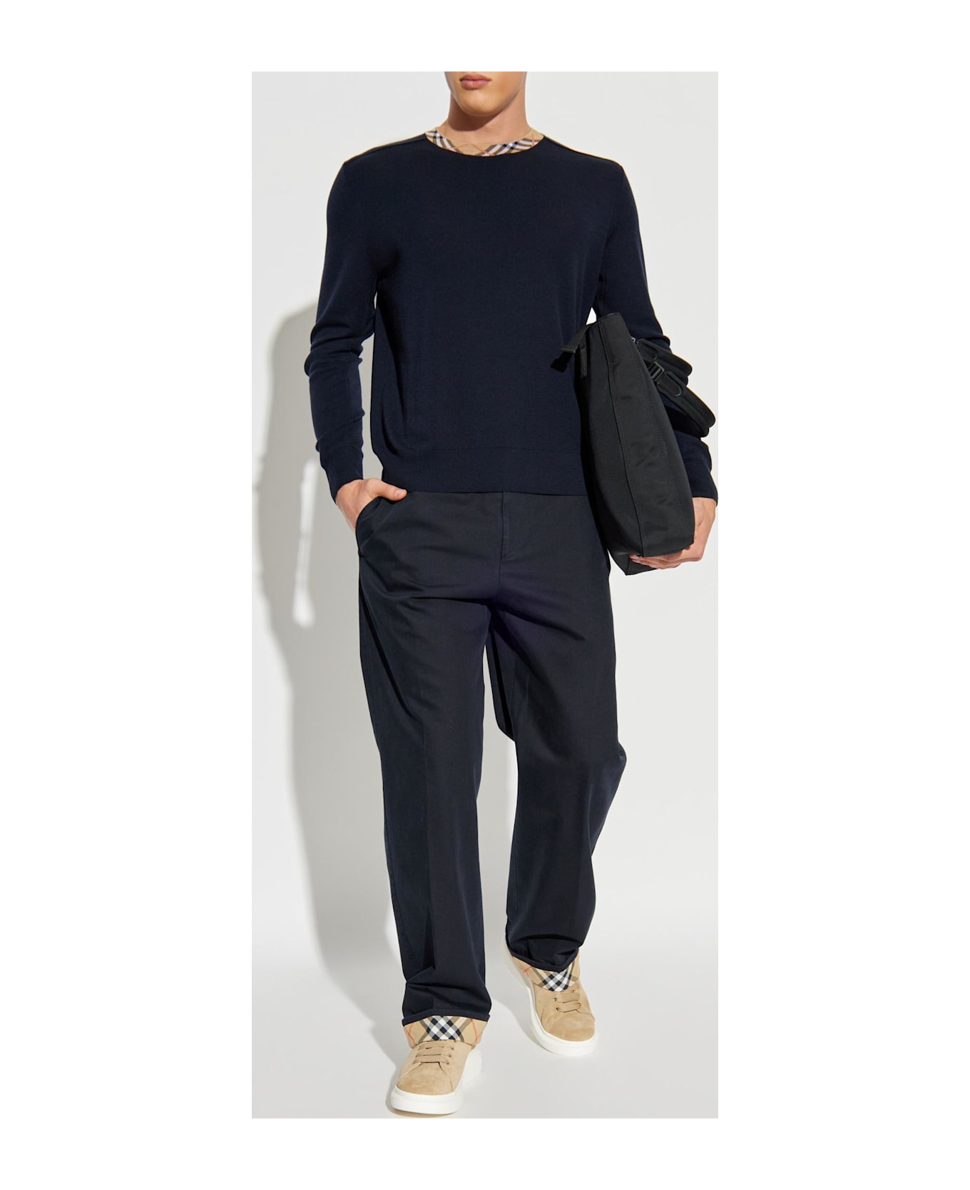 Burberry Wool Sweater - BLUE