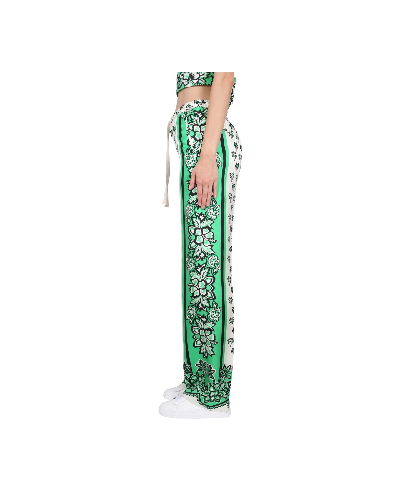 RED Valentino Bandanda Print Pants - WHITE