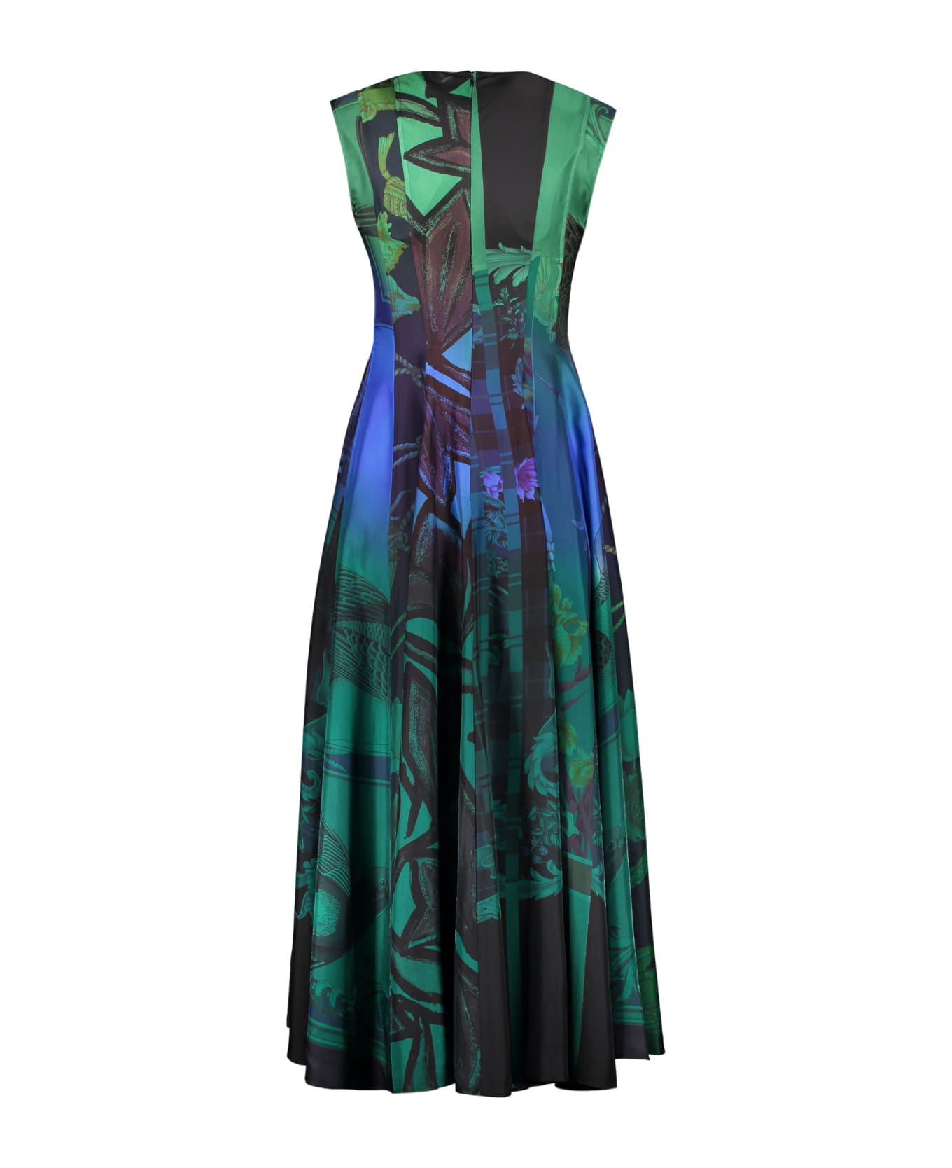 Ferragamo Printed Silk Dress - Multicolor