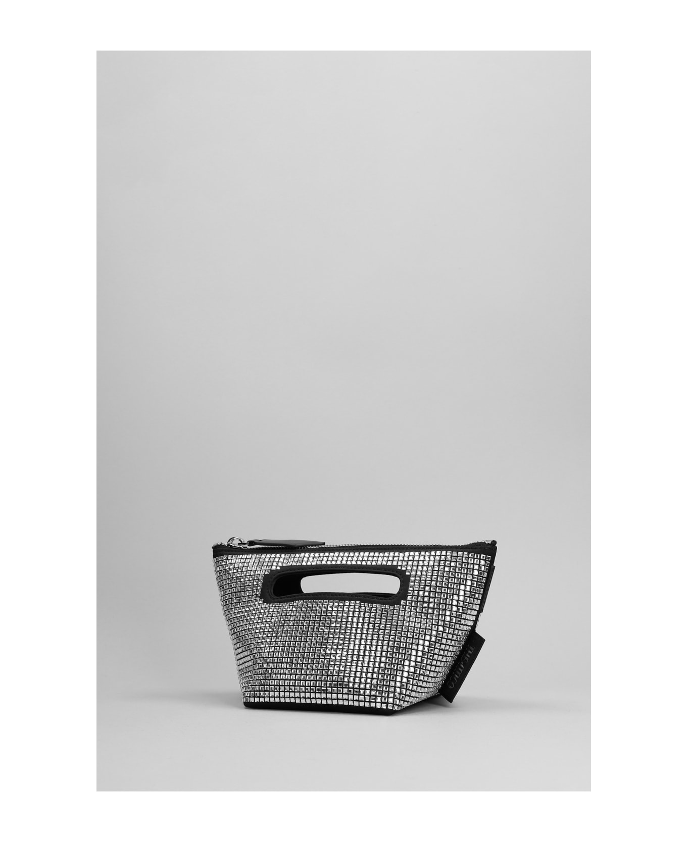 The Attico 'via Dei Giardini 15' Handbag - Black/crystal