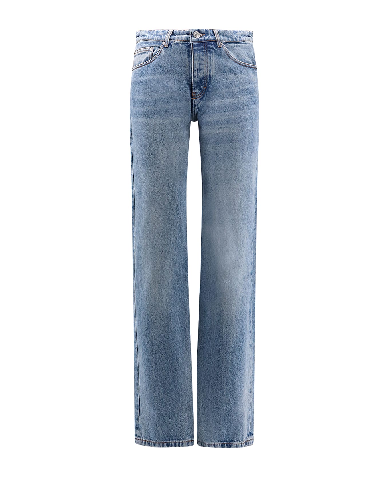 Ami Alexandre Mattiussi Used Blue Cotton Jeans - Blue