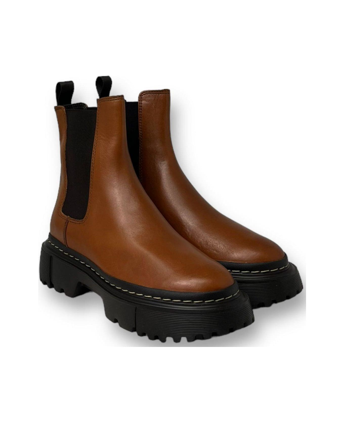 Hogan H619 Chelsea Boots - Brown