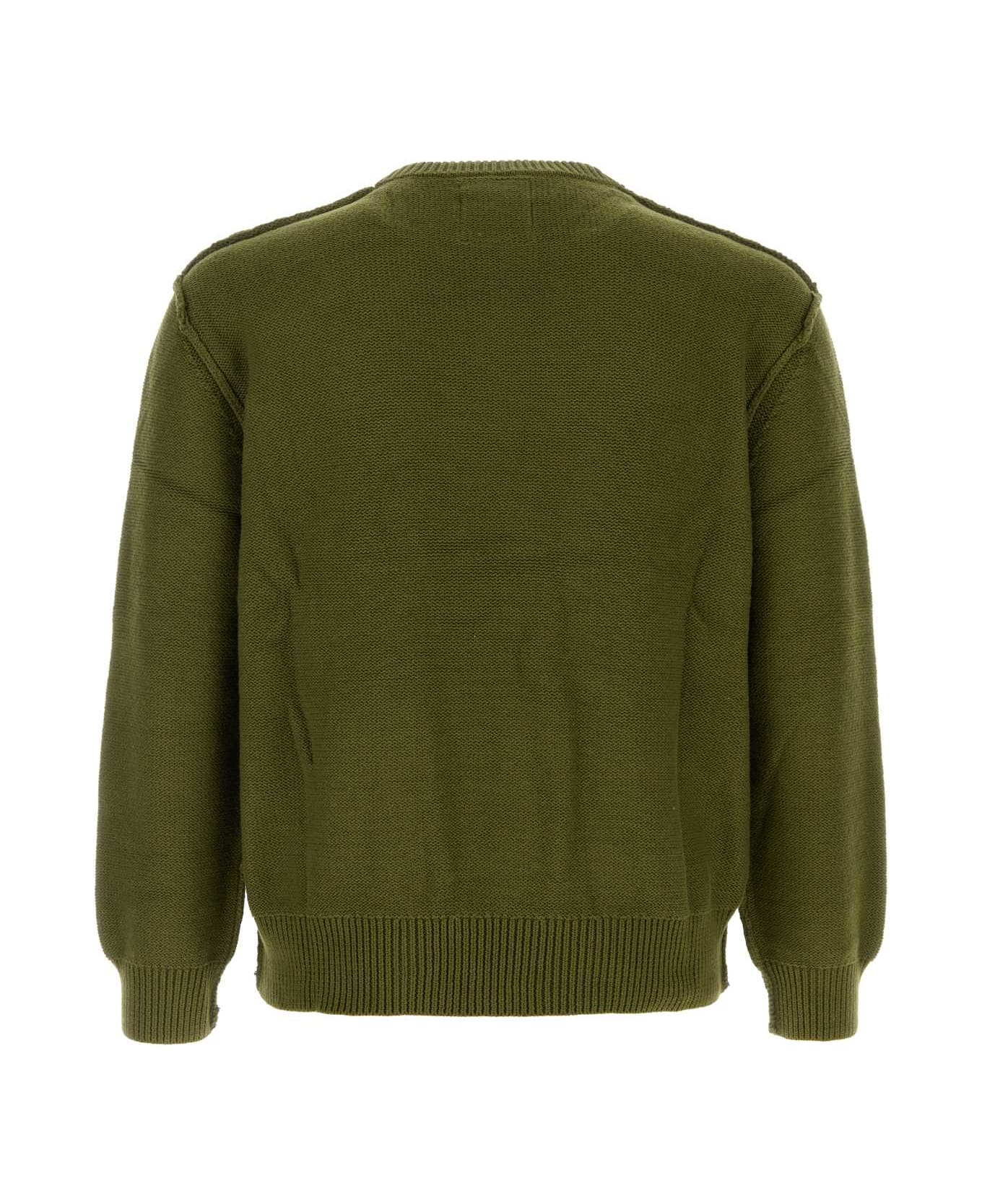 Kidsuper Olive Green Cotton Sweater - GREEN 
